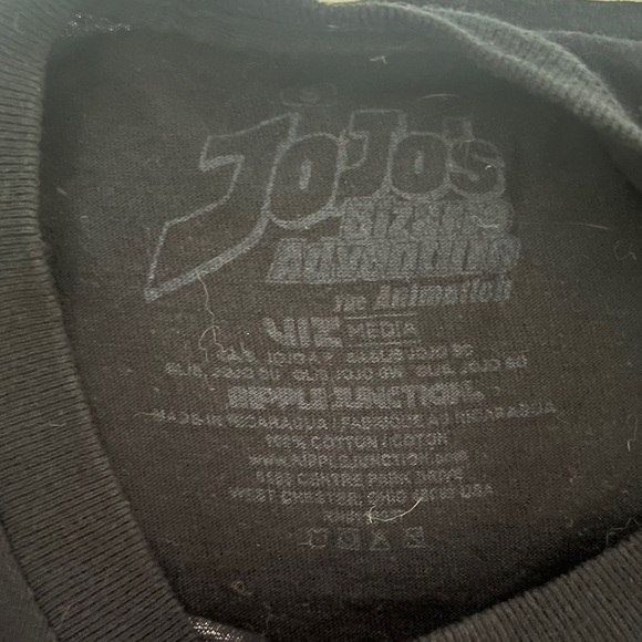 🍭 3/$20 jojo’s bizarre adventure • 🎉rare🎉  anime black oversized tshirt - Picture 12 of 13